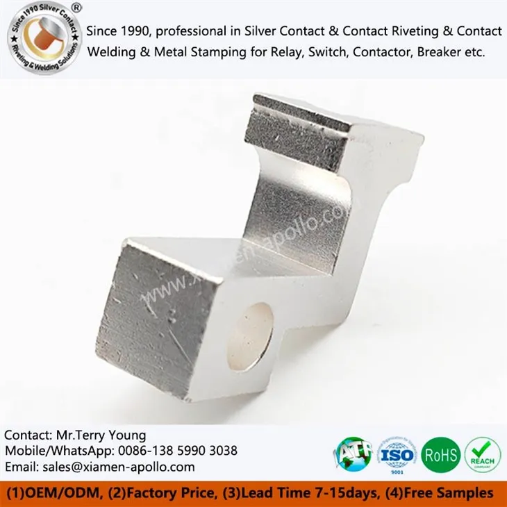 Silver Contact Brazed CNC Copper for Train Electrical Switch