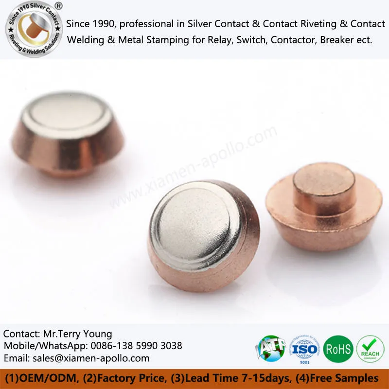 Mushroom Shape Silver Contact Mushroom Shape Silver Contact