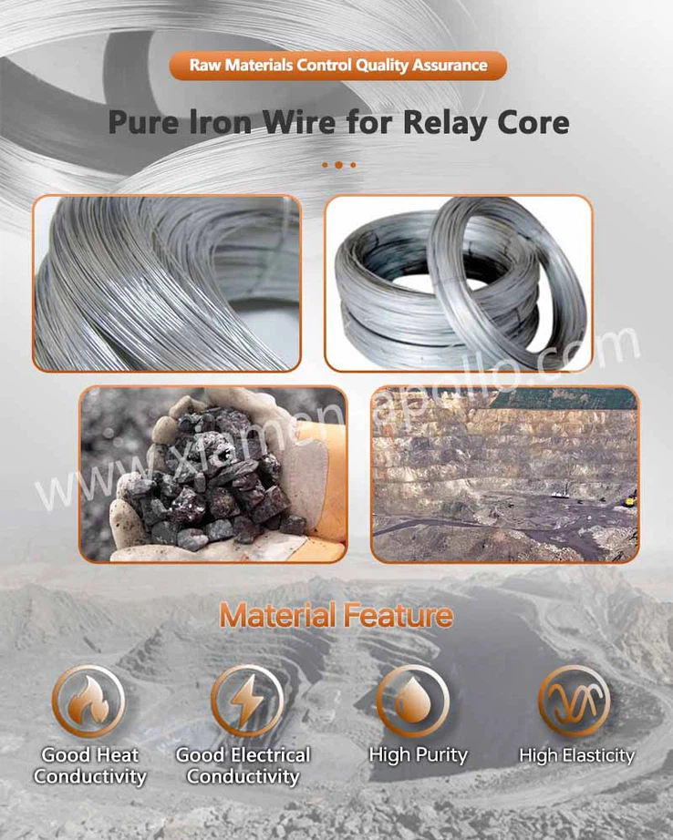 Pure Iron Material for Relay Core Pure Iron Material for Relay Core