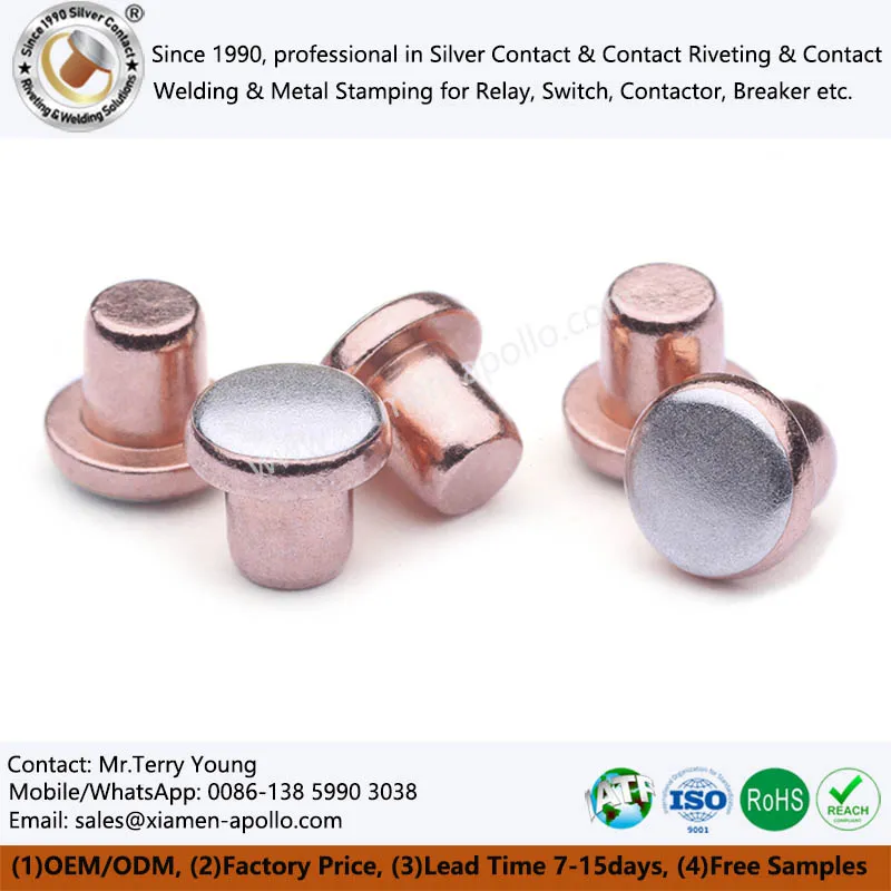Bimetal Electrical Contact Silver Point Bimetal Electrical Contact Silver Point