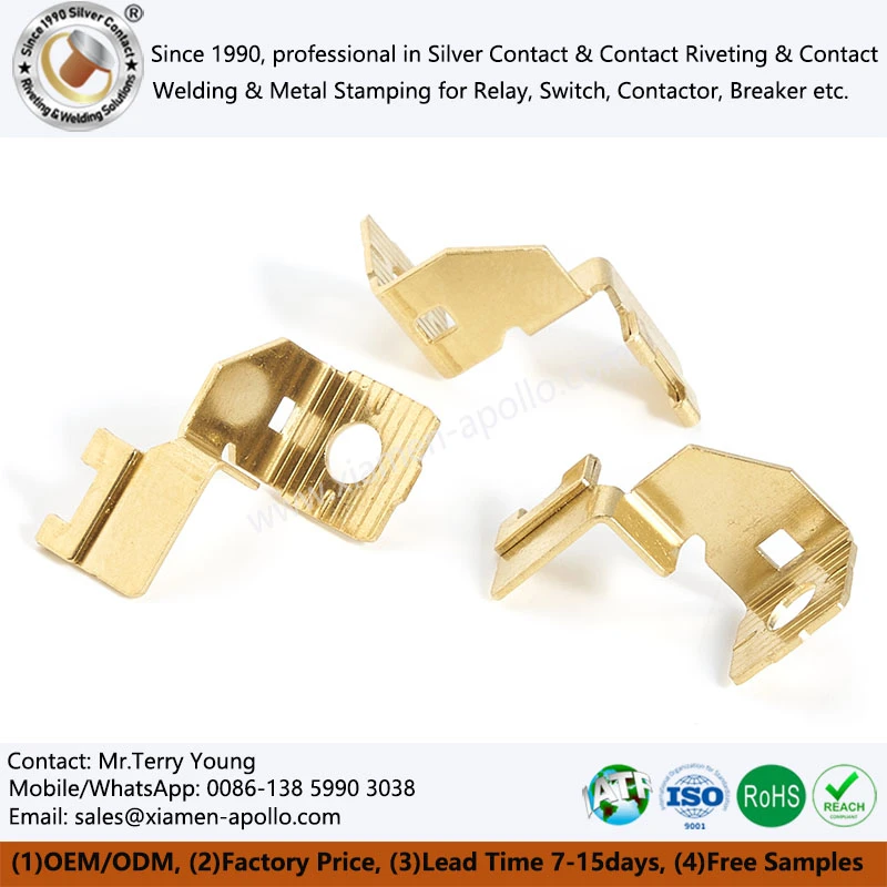 Brass Electrical Contact Terminals Brass Electrical Contact Terminals