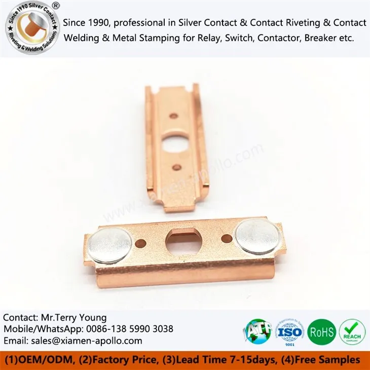 Silver Contact Brazed Assemblies Silver Contact Brazed Assemblies